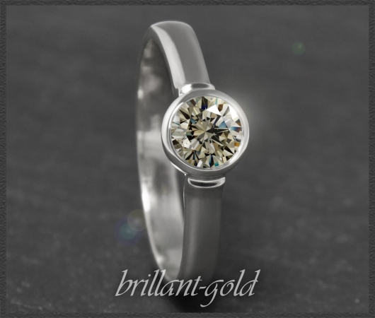 Brillant Ring aus 585 Gold; 0,67ct, VS1